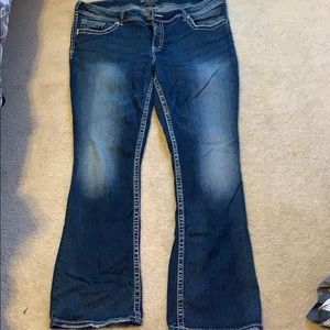 Silver plus size jeans